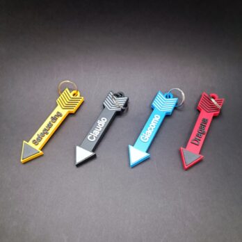 Portachiave Freccia + Nome